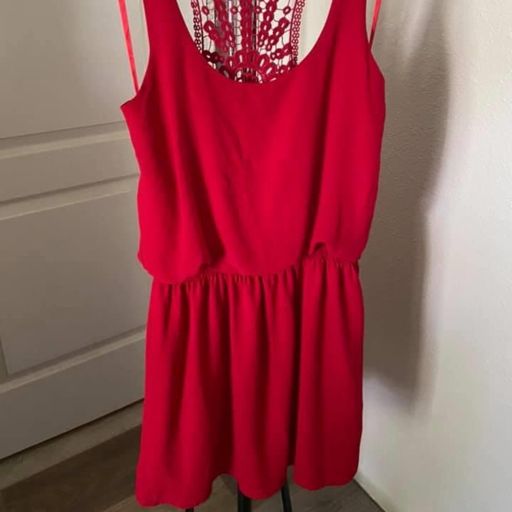 Red Spring Dress - Picture 2 of 2